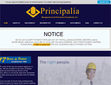 Tablet Screenshot of principalia.com